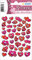HERMA 5371 Aufkleber Herzen Rot Rosa klein mini, 42 Stück, 3D Herz Sticker, selbstklebend, Etiketten für Valentinstag Liebe Hochzeit Geburtstag Scrapbooking Dekoration Geschenk Briefe DIY Basteln