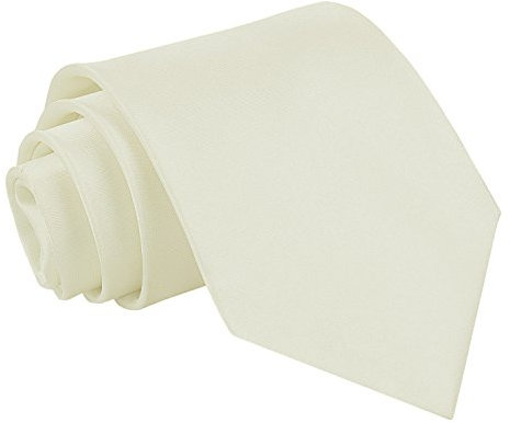 Neu DQT Reiner Satin Herren Krawatte - Herren, Creme, Erwachsenen Größe