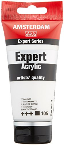 Amsterdam Expert Series Acrylic Paint Tube 75 ml - Titanium Weiß 105 - Schwerer Körper, hohe Lichtbeständigkeit, Künstlerqualität