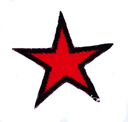 Patch Stern Che Guevara zum Aufbügeln, bestickter Aufnäher roter Stern Kuba