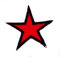 Patch Stern Che Guevara zum Aufbügeln, bestickter Aufnäher roter Stern Kuba