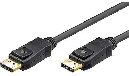 Goobay 65923 Vesa Zertifiziertes DisplayPort-Kabel 1.2 HBR2 Übertragungsrate, 4K Ultra HD für Monitore, Laptops, Beamer und vieles mehr, 2 Meter