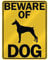 TopExpressions Beware of Rottweiler, Pinscher Parken Schild Hund