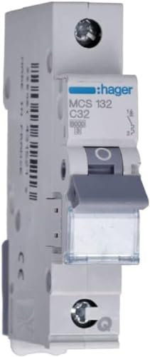 Hager Mcs132 C-Type 1P 1 Module (S) Circuit Breaker – Circuit Breakers (25 – 60 °C,-25 – 80 °C)