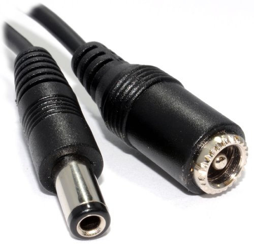 kenable 5.5 x 2.5mm DC Power Plug to Socket CCTV Extension Lead Cable 3m [3 metres]