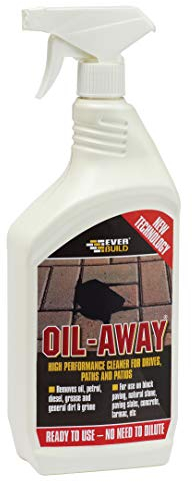 Everbuild Oil Away – Ready To Use – Remover For Hard Surfaces – Spray Bottle – Green/Yellow – 1 Litre
