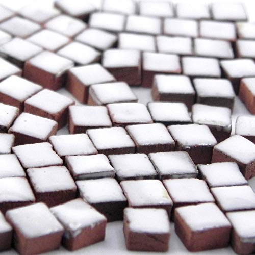 Mini Mosaiksteine 5x5mm, 1000 Stück, weiß, RW02