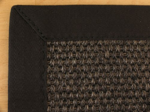 Astra Sisal Teppich Panama Rio mit Bordüre Farbe anthrazit Sisal - 18 Größen, Größe: 250x300 cm