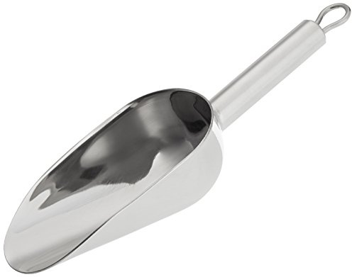 neoLab Edelstahl Schaufel, 215mm Länge, Silber, 100 mL Kapazität