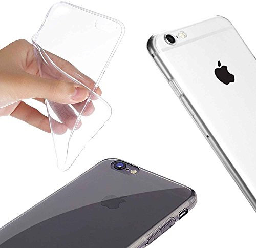 eximmobile Premium – Silicona Case Funda Carcasa para Apple iPhone Teléfono Móvil (transparente) transparente Apple iPhone 6 Plus / 6S Plus