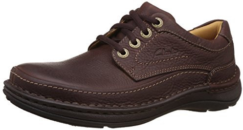 Clarks Men's Nature Three Derbys,Mahogany Leather, 6.5 UK