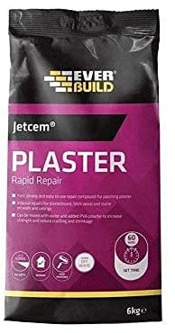 Everbuild Jetcem Plaster Rapid Repair, 6 kg