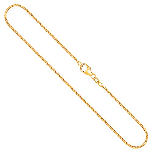 EDELIND Goldkette Damen 750 Echtgold - Panzerkette 1.4 mm Gelbgold 36 cm mit stilvoller Geschenkbox