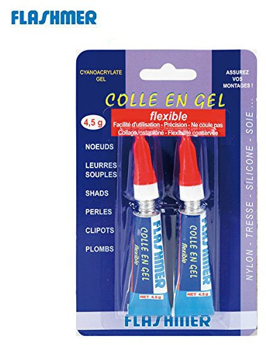 2 tubes de colle en gel Flashmer 4,5 gr
