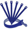 Reusable Cable Ties 1/2 x 8 (1.25cm x 20cm) - 30 Pack (Blue)