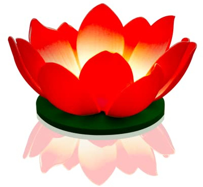 Skylantern Original 1019 LED-Seerose, schwimmend, Rot