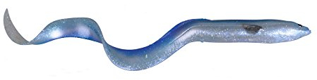 Savage Gear 3D Real Eel Gummifisch Aal, Gummiköder, Hechtköder, Angelköder, Kunstköder, Gummiaal, Aalköder, Köder für Hecht, Zander, Barsch, Waller, Dorsch & Heilbutt, Farbe:Blue Pearl Silver Eel, Länge / Gewicht:30cm / 56g