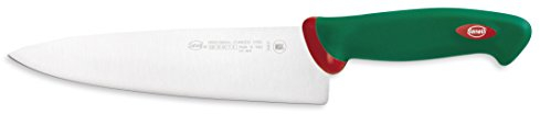 Sanelli Premana Professional Coltello Trinciante, Acciaio Inossidabile, Verde/Rosso, 21 cm