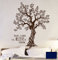 Wandtattoo Wandaufkleber Baum Olivenbaum mit Spruch M1567 - ausgewählte Farbe: *Dunkelblau* - ausgewählte Größe: M - 80cm breit x 100cm hoch