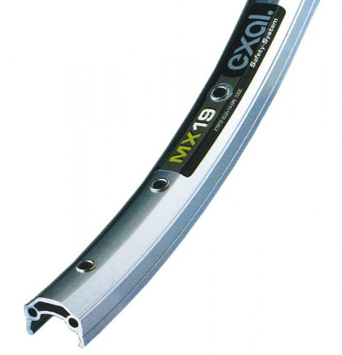 Exal Felgen Felge MX 19, 26 / 28 Zoll (Ausführung: 622-19 VL 8,5 36 Loch, mit Ösen schwarz)