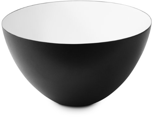 Norman Copenhagen Krenit Deko Schale, Stahl, weiß, 14x25cm