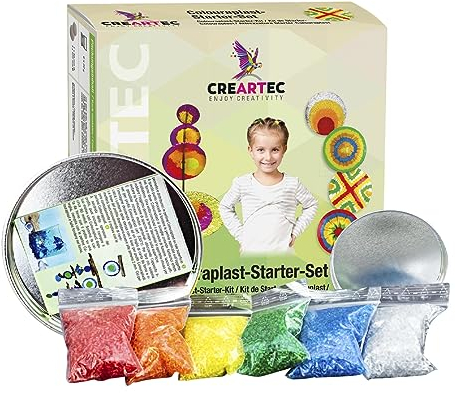 Artidee CREARTEC - Colouraplast Starter-Set - verblüffende Schmelztechnik für Groß und Klein - zum Kennenlernen der verblüffenden Schmelztechnik - Made in Germany