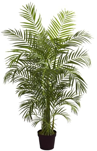 Nearly Natural 4.5ft Artificial Areca Palm Tree, UV Resistant (Indoor/Outdoor)