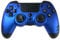 Steelplay, Metaltech, manette de jeu sans fil, gamepad avec double système de vibration, manette bluetooth compatible avec PS4, compatible avec PS3 et compatible avec PC - Bleue