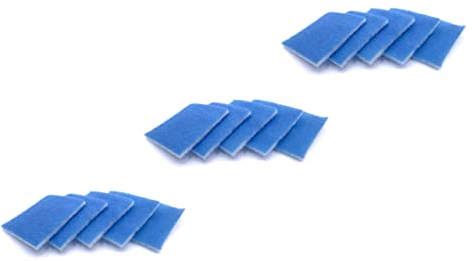 vhbw 15x Filter kompatibel mit Limodor Limot Compact 60, 60-30, 100 Lüfter Lüfterserie, Lüftungsgerät, Badlüfter - Ersatz für 00070 - (15er Pack)
