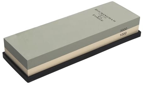 Rockingham Forge SUPERSHARP PRO 2-in-1 Combination Whetstone, 1000/3000 Grit Extra Wide Deluxe Knife Sharpening Stone, Non-Slip Base, 24 x 8 x 4.5 cm – Medium/FINE, RCW-248MF