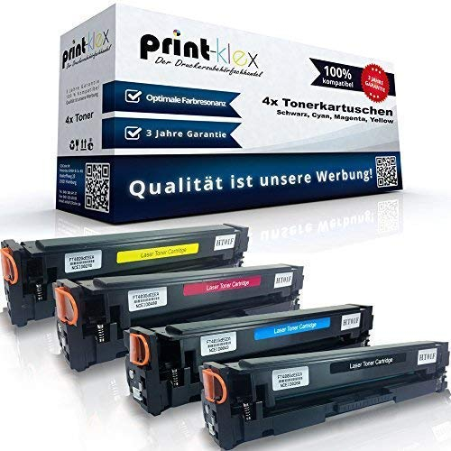 Print-Klex Tonerkartuschen - 4x Kompatibel für Canon I-Sensys MF630 Series, Schwarz, Cyan, Magenta, Gelb - Office Quantum Serie