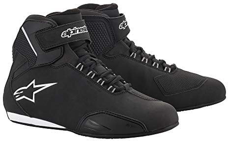 Alpinestars Sektor Reitschuh Schwarz Weiß 11 (Schwarz Weiß - 7,5), schwarz/weiß, 41 1/3 EU
