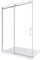 Porta Doccia Scorrevole Nicchia Lusso Vetro 8 MM Easy-clean Reversibile H.190 (118-120,5 H.190 cm)
