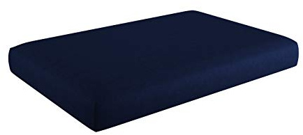 sunnypillow Palettenkissen für Gartenmöbel - Sitzkissen 120x60x15 cm - Palettenauflage für Palettensofa für Haus und Garten - Palettenpolster, Sitzpolster für Palettenmöbel - Kissen Blau