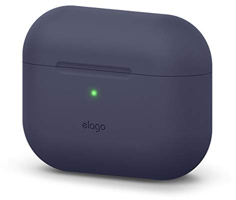 elago Original Silicone Case Kompatibel mit AirPods Pro Hülle Ladecase - 360 Grad Rundum Schutzhülle, Hochwertige Silikonhülle [Passform Getestet] (Dunkelblau)