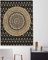 Popular Handicrafts Hippie-Mandala-Ombre-Tapisserie Wandbehang – Indische Maditation, Schwarz und Gold, Gypsy, Bohemian, Hippie, Psychedelic, Wohnheim, Raumdekoration, Poster, 76,2 x 101,6 cm