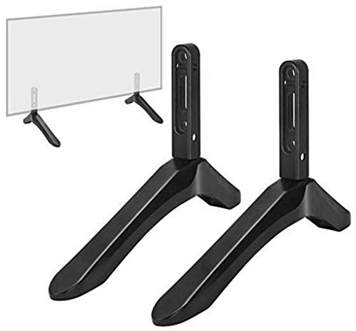 Fengyuanhong Base de Acero TV para LCD de Pantalla Pedestal Base para el hogar Universal del Monitor Vertical de 32 a 65 Pulgadas
