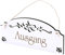 Schild Ausgang - Vintage Türschild mit Ornamenten 22 x 11 cm