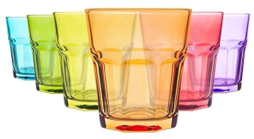 Rink Drink Farbige Wassergläser - 305ml - 6 Farben - Pack Von 6