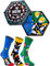 Rainbow Socks - Damen Herren Fun Socks Box Geschenk - 3 Paar - Billard Bowling Dart - Größen 47-50