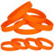 LVNRIDS braccialetti elastici in Silicone 25 pezzi, cinturini da polso in gomma Bracciali per Homme femme arancia