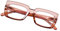 DOOVIC Occhiali da Lettura con Filtro a Luce Blu 2.5 Occhiali da Computer Rettangolari Marroni con Montatura Grande Occhiali da Vista da Donna