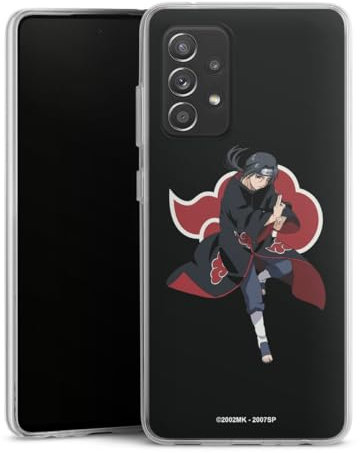 DeinDesign Silikon Hülle kompatibel mit Samsung Galaxy A52s 5G Case transparent Handyhülle Itachi Uchiha Offizielles Lizenzprodukt Naruto Shippuden