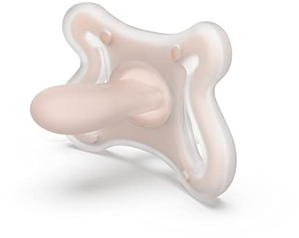 Suavinex, Zero Zero Schnuller mit symmetrischem SX Pro Sauger, Größe 6/18 Monate, geeignet für stillende Babys, hypoallergen, Skin Friendly Silikon, Fair