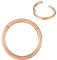 BLESSMYLOVE 1.0mm 6mm Roségold Nasenring Hoop 316L Chirurgenstahl Knorpelohrring Septum Clicker Ring Edelstahl Klappbarer Segmentring Lippenring Conch Daith Helix Rook Tragus Body Piercing Schmuck
