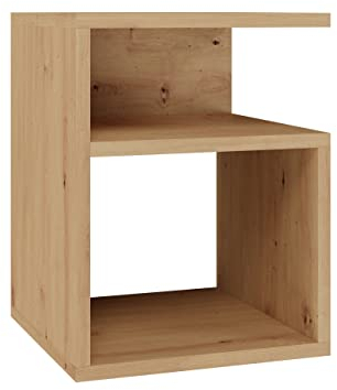 ADGO Tini Nachttisch/Kommode mit Abmessungen: 30 cm tief, 30 cm breit, 40 cm hoch Praktischer Nachttisch neben dem Bett Elegantes und einfaches Design Hochwertiger (Artisan-Eiche)