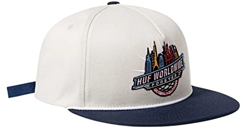 HUF Global Solutions 5-Panel Snapback Cap – Creme Snapback Cap, multi, Einheitsgröße