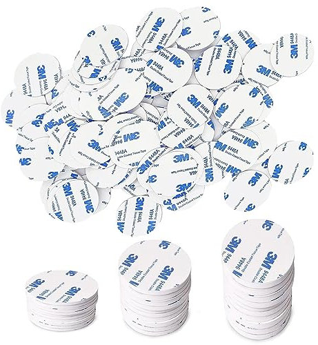 VIKY® 3M Klebepads Doppelseitig Extra Stark, 100 Stück Doppelseitige Klebepads, Weiß, M3 Klebeband Extra Stark für Wände, Boden, Türen, Kunststoffe, Gläser, Metall