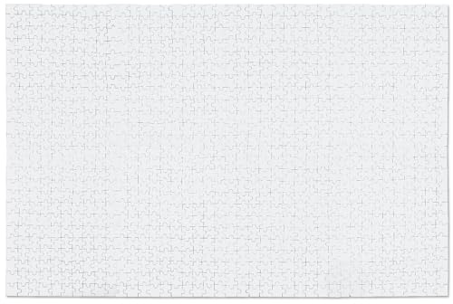 1000 Teile Leeres Puzzle, 50 x 75 cm Leere Puzzles DIY Bemalbares Puzzle Leere Papppuzzles Komplett Weißes Puzzle für Kinder und Erwachsene, zum Stressabbau