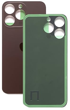 Cover posteriore per iPhone Serie 14 Pro, vetro posteriore di ricambio con foro per fotocamera ingrandito, per un facile montaggio. OEM (viola)